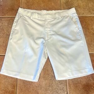 G/FORE White Flat Front Men's Shorts